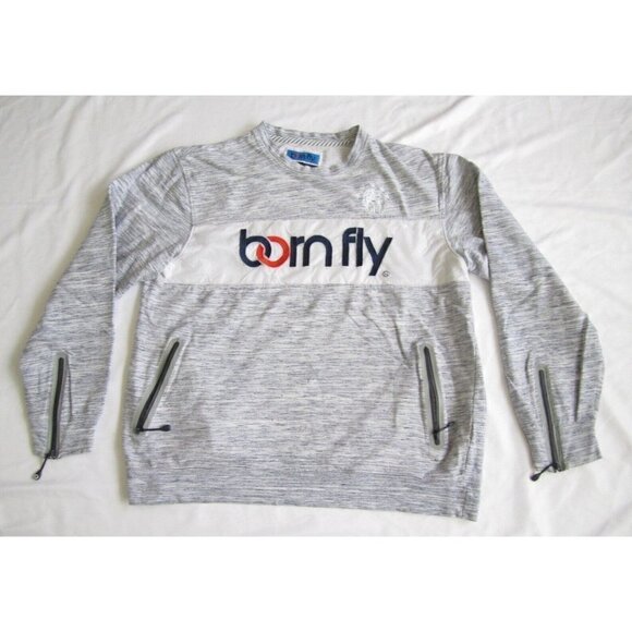 Men's Born Fly Crew Neck Cotton Pullover Sweatshirt Sz XL (MS9) - Picture 1 of 10